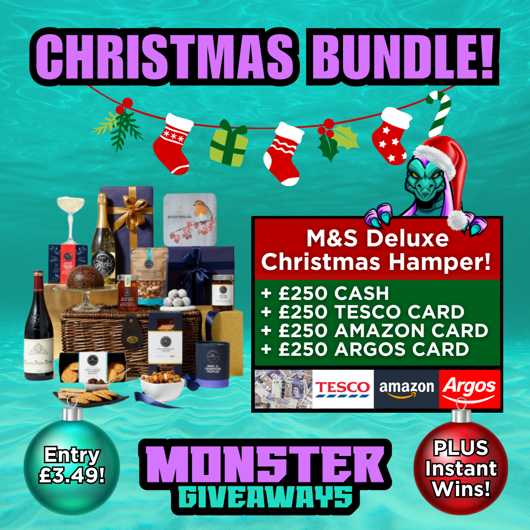 £1k Christmas Bundle!! Plus 25 x Instant Wins! Monster Giveaways