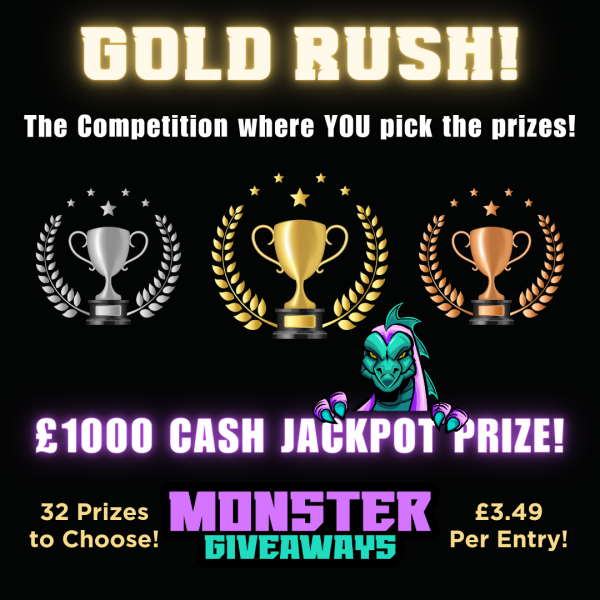 Gold Rush #6! Hit an Instant Win & Pick Your Prize! £1000 Jackpot!