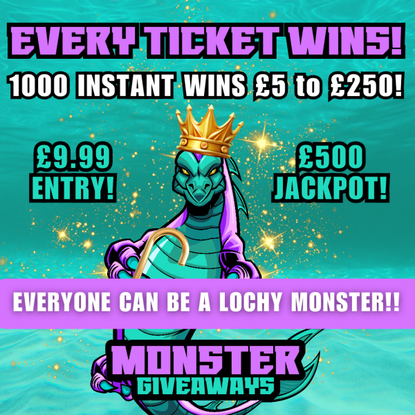 Every Ticket Wins! 1000 Instant Wins!