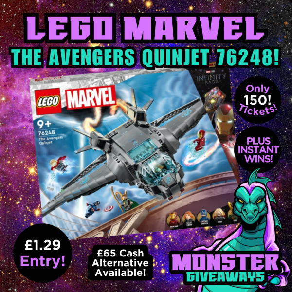 LEGO Marvel Set or £65 Cash Plus Instant Wins!