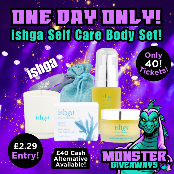 One Day Only! isgha Self Care Body Set or £40 Cash!