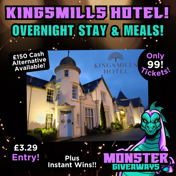 Kingsmill's Hotel Stay or £150 Cash! Plus Instant Wins!