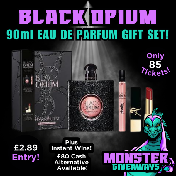 90ml Black Opium Gift Set or £80 Cash! Plus Instant Wins!
