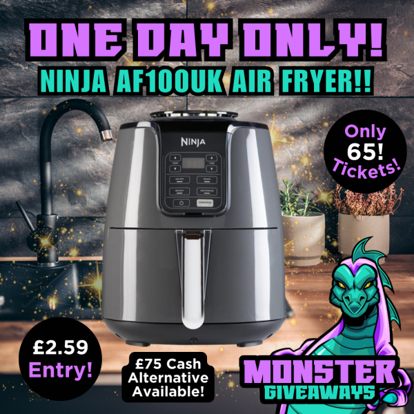 One Day Only! Ninja AF100UK Air Fryer or £75 Cash!