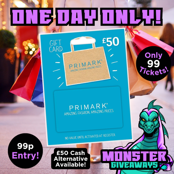£50 Primark Gift Voucher or £50 Cash!
