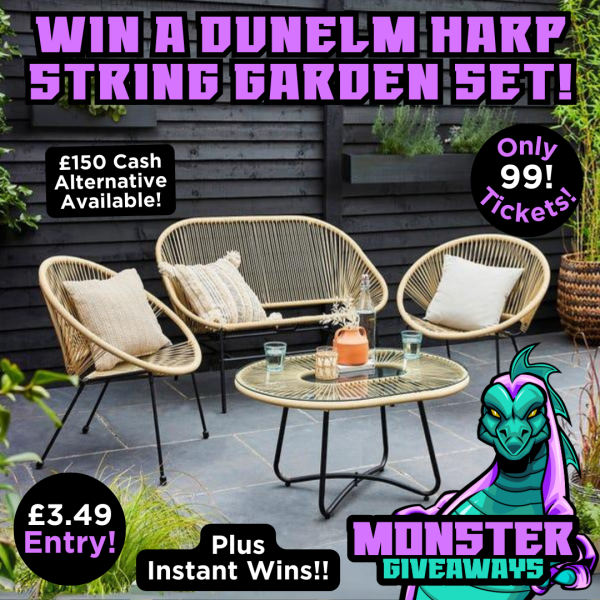 Dunelm Harp String Garden Set or £150 Cash!