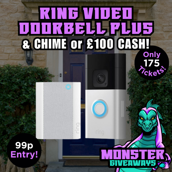 Ring Video Doorbell Plus & Chime or £100 Cash #6!