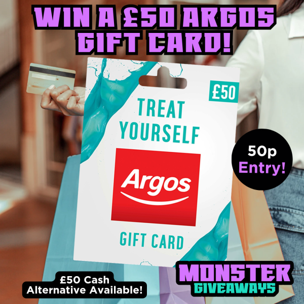 £50 Argos Gift Card or £50 Cash!