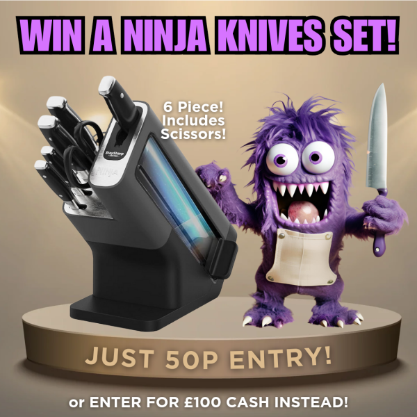 Ninja 6 Piece Knives Set or £100 Cash!