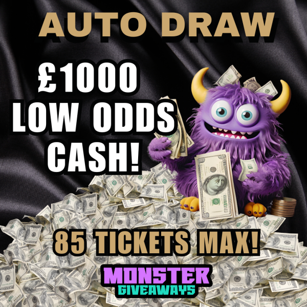 £1000 Low Odds Cash Auto Draw!