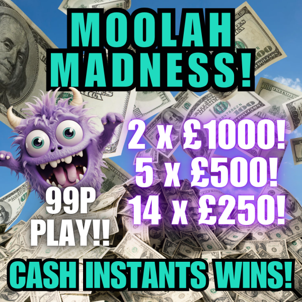 £10k MOOLAH MADNESS #2 Instant Wins!