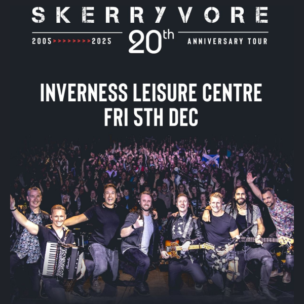 2 x Skerryvore Tickets - Inverness
