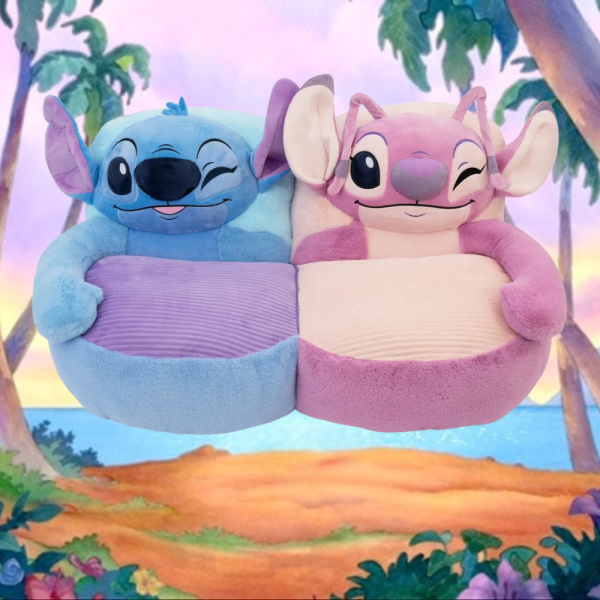 Disney Stitch & Angel Plush Sofa