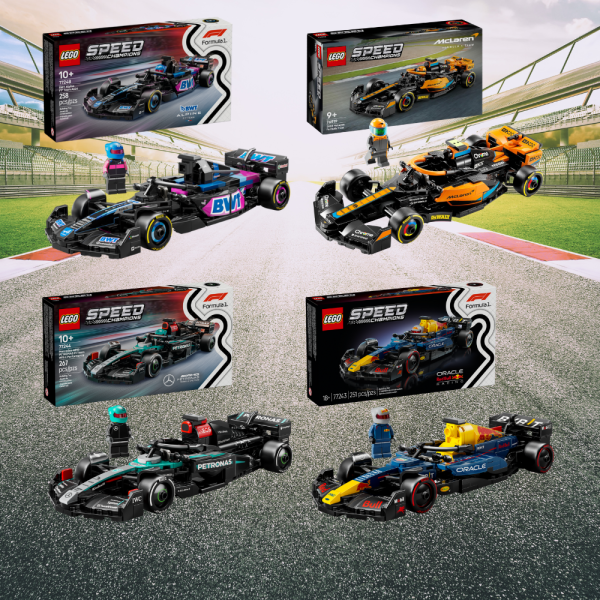 4 x Lego F1 Speed Champions