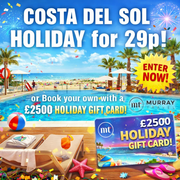 Costa Del Sol Holiday or £2500 Holiday Voucher!